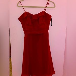 Red formal dress